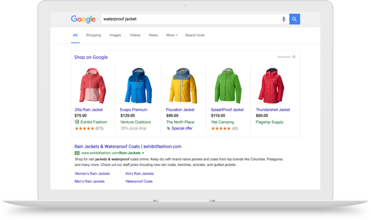 Google Shopping مقارنة الاسعار بين المنتجات