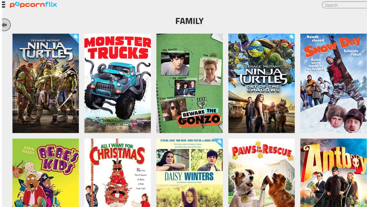 popcornflix لمشاهدة أفلام الاطفال