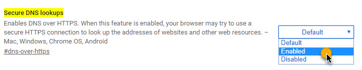 تفعيل DoH على Chrome

التجسس على المواقع التي تزورها