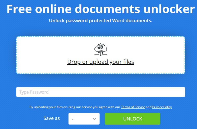 إزالة الحماية من ملف الوورد online من خلال موقع Aspose