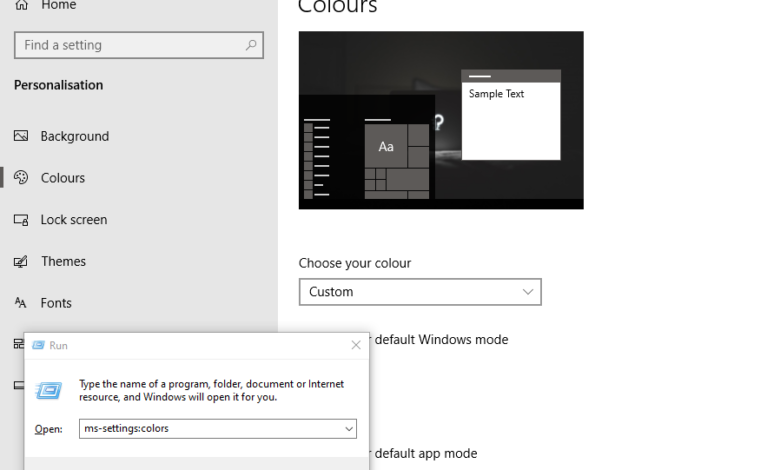 ms settings command line