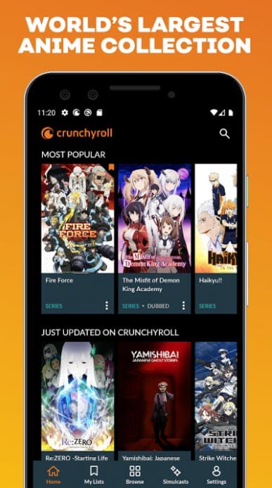 crunchyroll تطبيق مشاهدة افلام و مسلسلات الرسوم المتحركة اليابانية