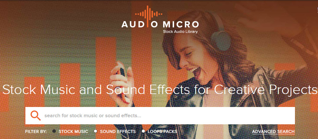 audiomicro محرك بحث المؤثرات الصوتية