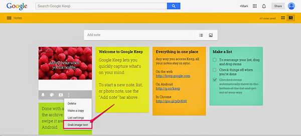 Google Keep خدمة انشاء الملاحظات من جوجل