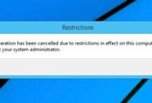 منع البرامج او ملفات exe من العمل