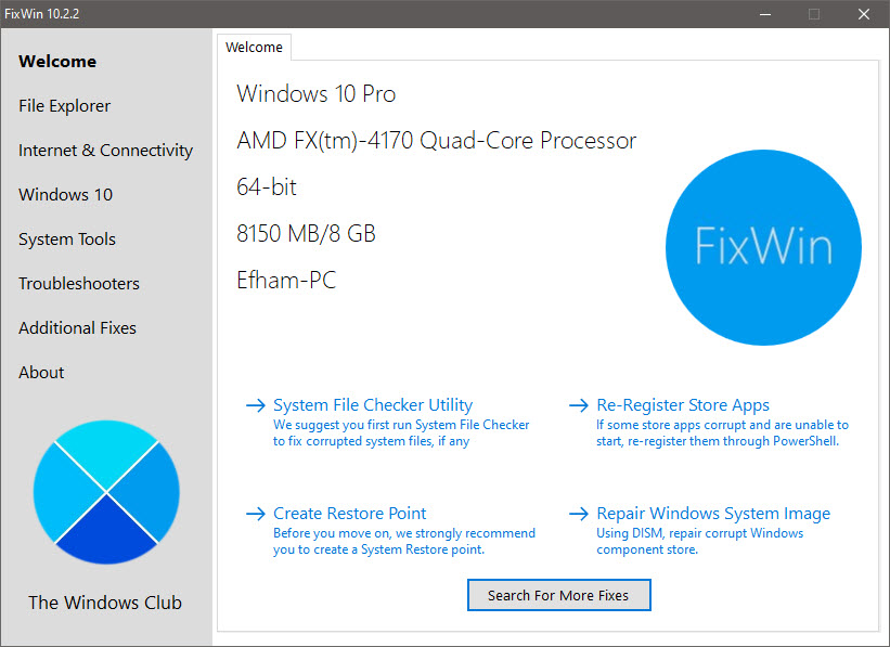 كيفية إصلاح مشاكل Windows 10 باستخدام FixWin