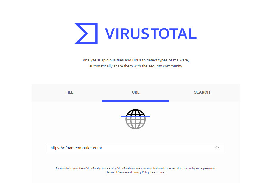 حدمة virustotal تقدم فحص الفيروسات اونلاين